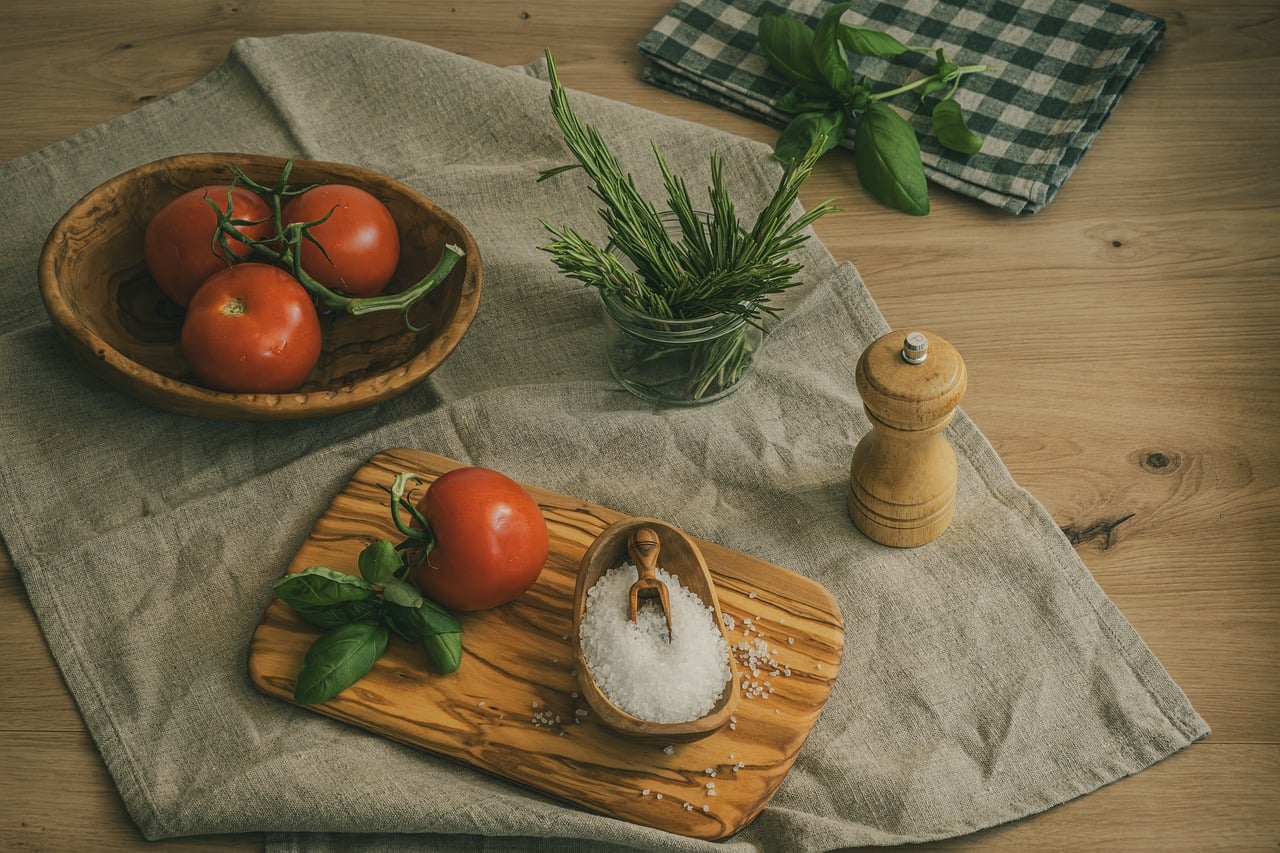 Чашка рисового уксуса на кухне